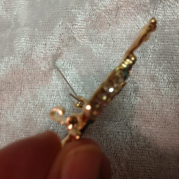 Rooster Pin Brooch Enamel and Rhinestones Sparkle Bling Collectible - Picture 5 of 8